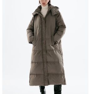ZARA Down Coat - Long - Size Small